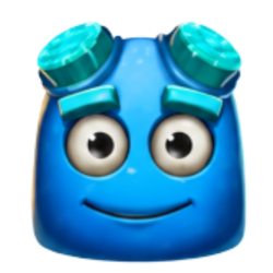 Blaues Alien Symbol im Reactoonz 2 Slot