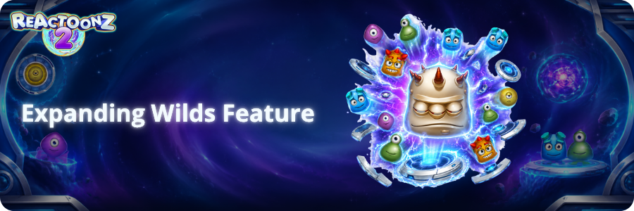 Expanding Wilds Feature Reactoonz 2 slot