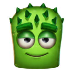 Grünes eckiges Alien Symbol im Reactoonz 2 Slot