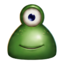Grünes einäugiges Alien Symbol im Reactoonz 2 Slot