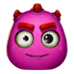 Pinkes Alien Symbol im Reactoonz 2 Slot